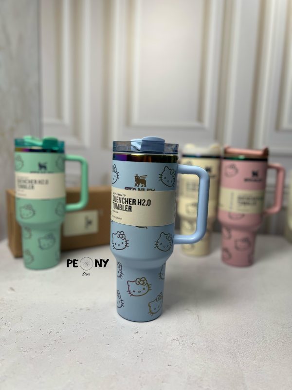 تراول ماگ TUMBLER استنلی طرح هلو کیتی 1200 میل